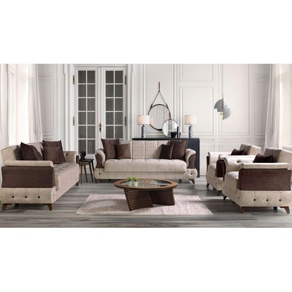 Sofagarnitur 3+2+1+1 Sitzer Textil Luxus Komplett Jvmoebel-image