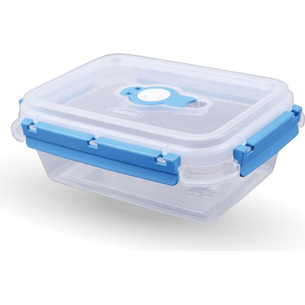 Contenitore Per Alimenti ( 900 Ml ) - Blu - Contenitore Per Alimenti Per Il Pranzo, Ermetico Senza Bpa, Contenitore Per La Preparazione Dei Pasti, Ciotola-image