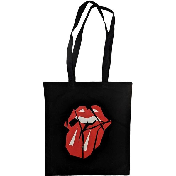 The Rolling Stones - Borsa Tote "Hackney Diamonds Shards"" RO8391 (Taglia Unica) (Nero/Rosso)"-image