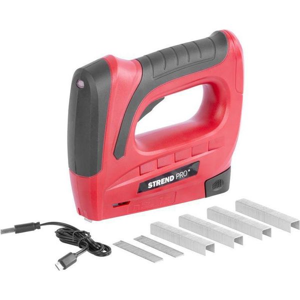 Cucitrice Strend Pro J-126, 3,6 V, Li-Ion, Graffe 6-10 Mm, Chiodi 10 Mm-image