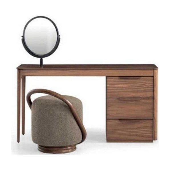 Tavolino Da Toilette Con Sgabello A Specchio Moderno - Jvmoebel-image