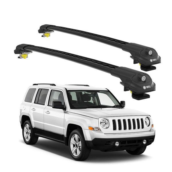 Turtle Portapacchi AIR-1 Jeep Patriot All 2007 - 2017 , Nero-image