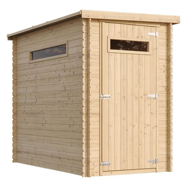 Casetta Di Legno Da Giardino 2,63 M2 - Casetta Di Legno Da Giardino Con Pavimento Impregnato - B239Xl144Xh198 Cm - Timbela M306A+M306G-image