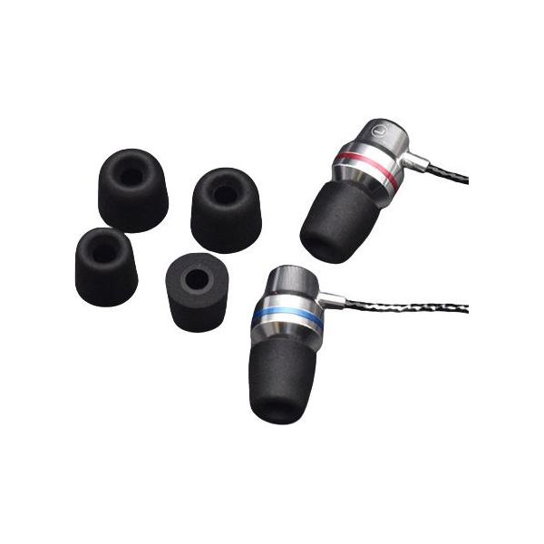 Inf Tappi Auricolari Sostitutivi Con Memory Foam, 4,7-5,5 Mm - 3 Paia Nero-image
