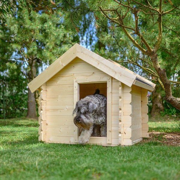 Cuccia Da Esterno Per Cani Di Piccola Taglia - Casetta In Legno Per Cani Di Piccola Taglia, Tetto Impermeabile 76 X 99 X H80 Cm, Taglia S, Timbela M401-1-image