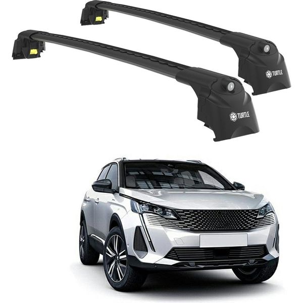 Tetto Turtle AIR-2 , Nero Peugeot 3008 All 2017 - 2024 (Suv)-image