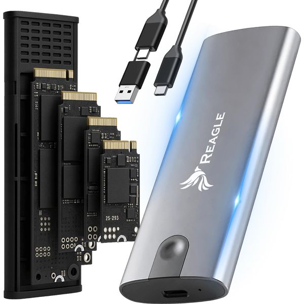 Reagle Nvme Sata Pcie M.2 Ssd Enclosure Tasche Adattatore USB-C 3.1 M2-image