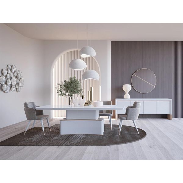 Set Per Sala Da Pranzo Tavolo Da Pranzo Di Lusso 4X Sedie Credenza Jvmoebel-image