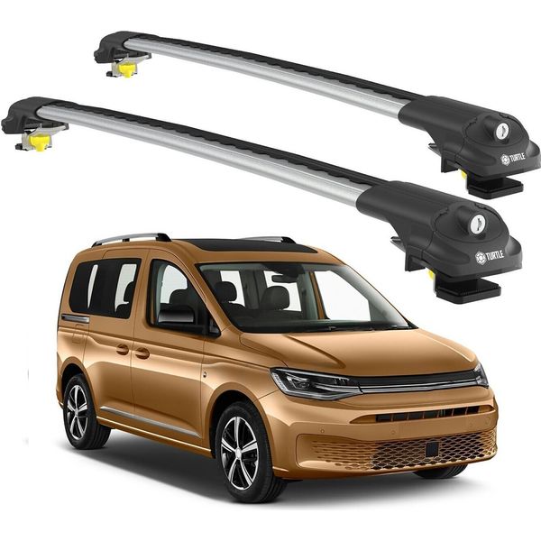 Turtle Portapacchi AIR-1 Volkswagen Caddy All 2020 - 2024 , Argento-image