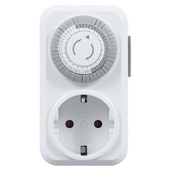 Inf Presa Timer, Timer Meccanico Plug-In, Risparmio Energetico Da 30 Minuti A 24 Ore-image