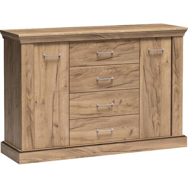 Cassettiera Larga Ailish - Rovere Kraft Dorato-image