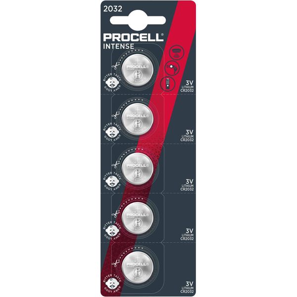 Duracell Batterie Procell - CR2032 Intense Lithium 5Er Blis-image