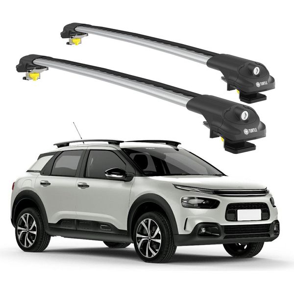 Turtle Portapacchi AIR-1 Citroen C4 Cactus 2014 - 2024 , Argento-image