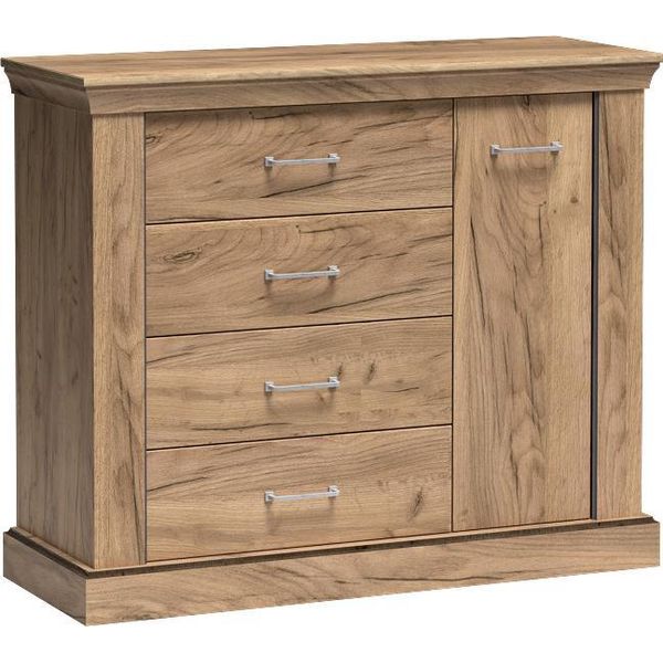Cassettiera Combinata Ailish - Rovere Kraft Dorato-image