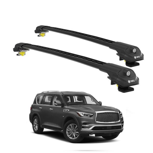 Turtle Portapacchi AIR-1 Infiniti QX80 Z62 2014 - 2024 , Nero-image