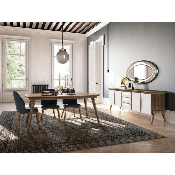 Mobili Per La Sala Da Pranzo Set Di Lusso Tavolo Da Pranzo 4X Sedie Credenza Jvmoebel-image