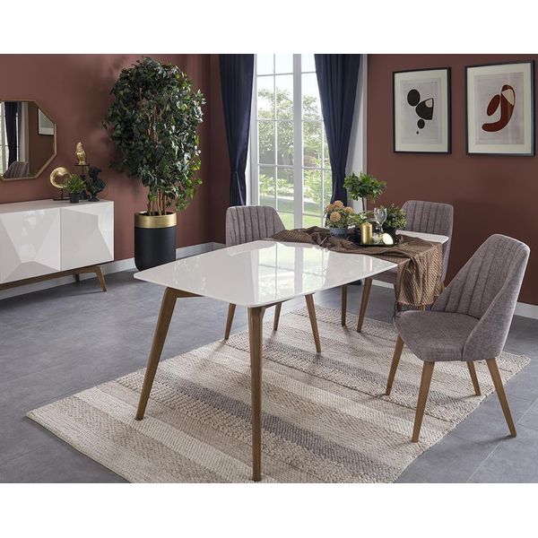 Set Sala Da Pranzo Moderna Tavolo Da Pranzo 4X Sedie Jvmoebel-image