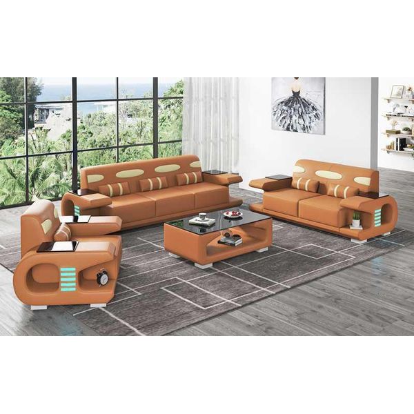 Set Di Divani Set Di Divani 321 Nero Jvmoebel-image