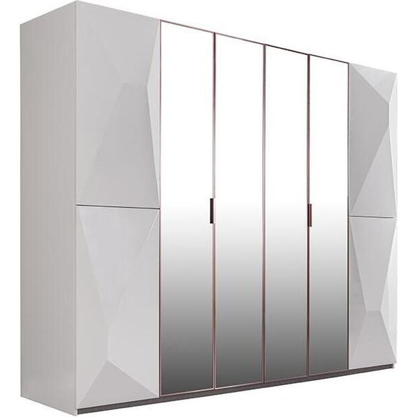 Armadio Design Bianco 260 X 65 X 220 Cm Jvmoebel-image