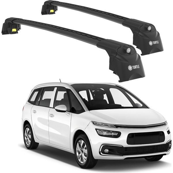 Turtle Portapacchi AIR-1 Citroen C4 Grand Picasso 2014 - 2024 , Nero-image