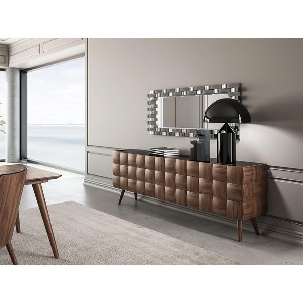Credenza Con Specchio Marrone Jvmoebel-image
