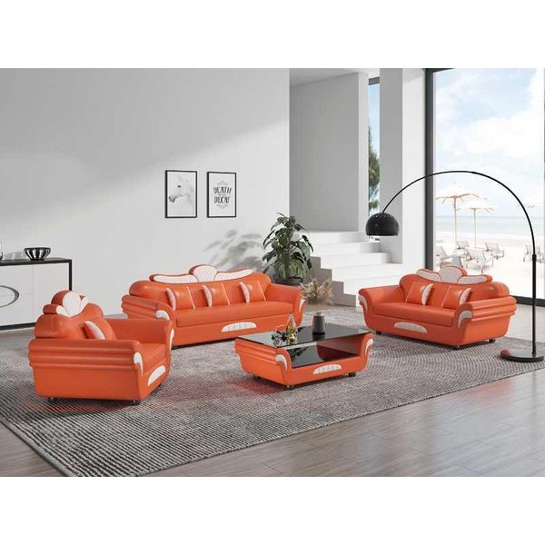 Set Di Divani 321 Posti Arancione Jvmoebel-image