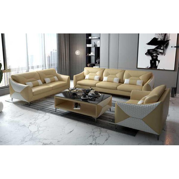 Set Di Divani 321 Posti Beige Moderno Jvmoebel-image
