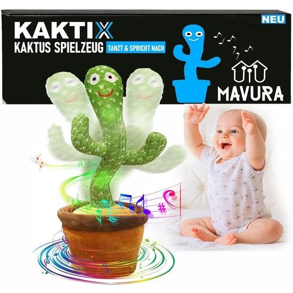 Cactus Giocattolo Kaktix Cactus Parlante Danzante Divertente Giocattolo Di Peluche, Parla, Musica, Canto E Registrazione - L'originale!-image