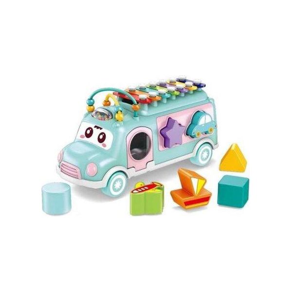 Bus Puzzle Bavytoy Con Xilofono - Blu-image