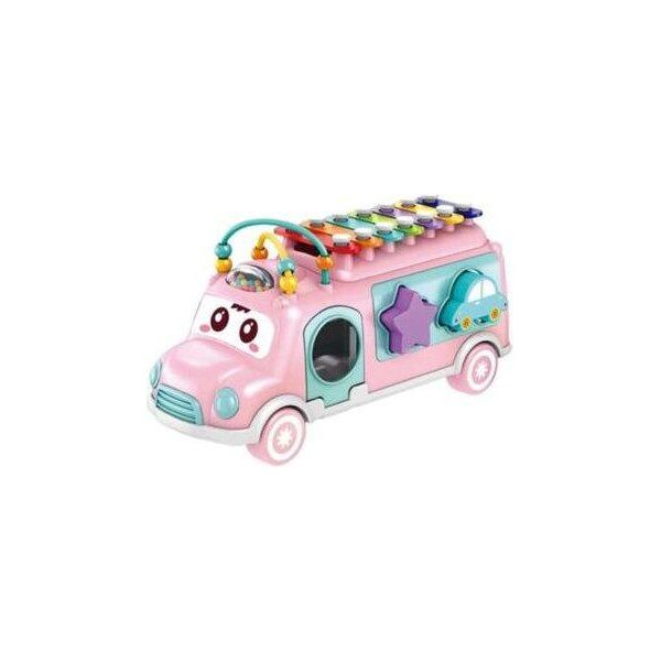 Bavytoy Bus A Puzzle Con Xilofono - Rosa-image