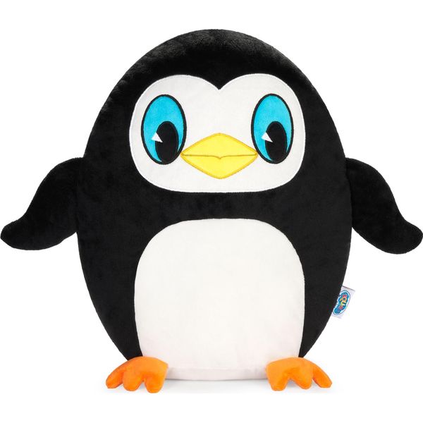 Squishbrubies Percy Il Pinguino - Peluche Da 35 Cm - Peluche Morbidissimo Da Coccolare, Regalare E Collezionare - Bianco E Nero-image