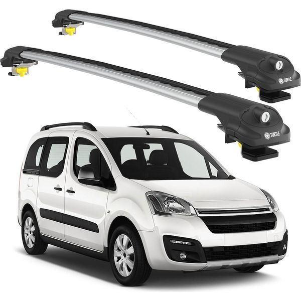 Turtle Portapacchi AIR-1 Citroen Berlingo All 2008 - 2018 , Argento-image