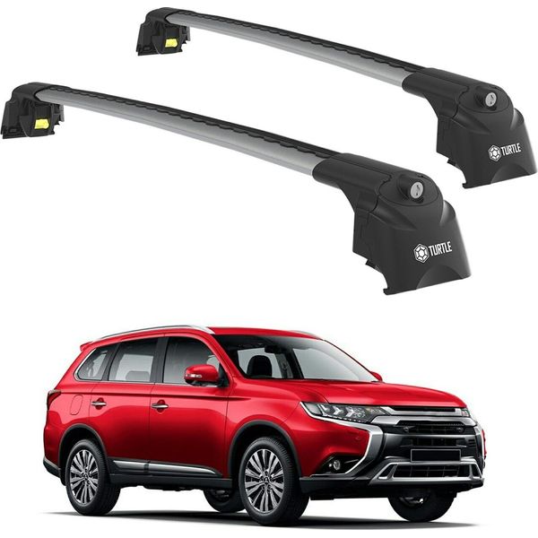 Portaoggetti Turtle AIR-2 , Argento Mitsubishi Outlander Mk3 2013 - 2021 Suv-image