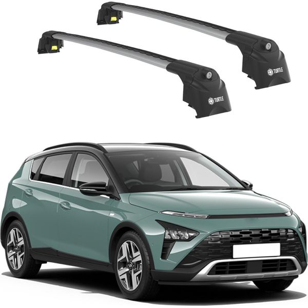Tetto Turtle AIR-2 , Argento Hyundai Bayon BC3 Cuv 2021 - 2024 (Suv)-image