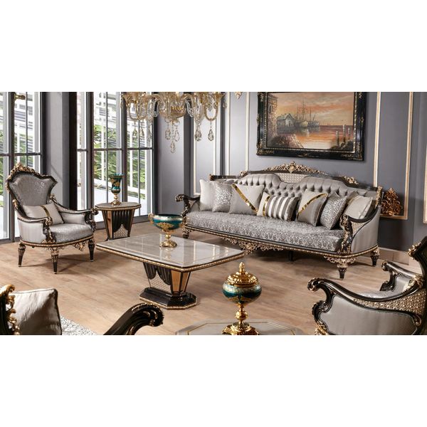 Set Di Divani Chesterfield Classico 3+1 Posti Jvmoebel-image