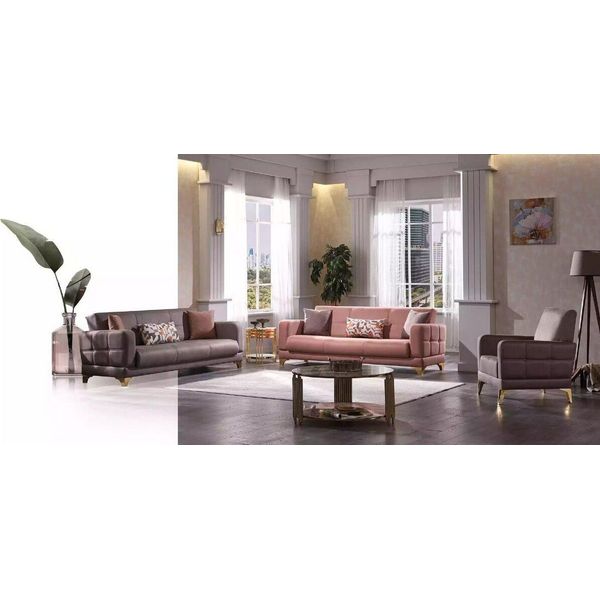 Sofagarnitur 3+3+1 Set Designer Textil Luxus Jvmoebel-image
