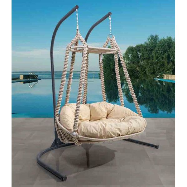 Altalena Con Cesto Sospeso Sedia Da Giardino Sedia Pensile Poltrona Pensile Jvmoebel-image