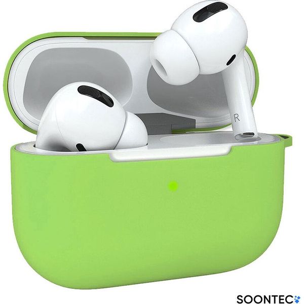 Custodia Airpods Pro Verde Chiaro Custodia Soontec Custodia Protettiva In Silicone Per Apple Airpods Pro-image
