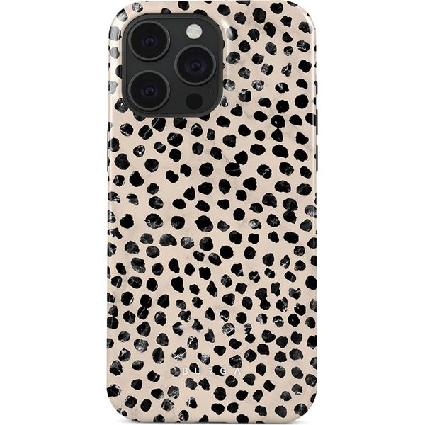 Burga, Custodia Magsafe Per Iphone 15 Pro Max Motivo Almond Latte Elegante, Giallo-Grigio-image