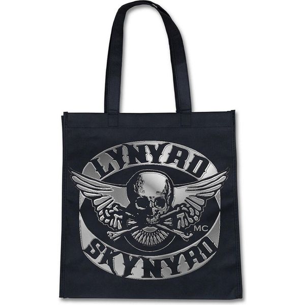 Lynyrd Skynyrd - Borsa Tote "Biker Patch"" RO9452 (Taglia Unica) (Nero/Grigio)"-image
