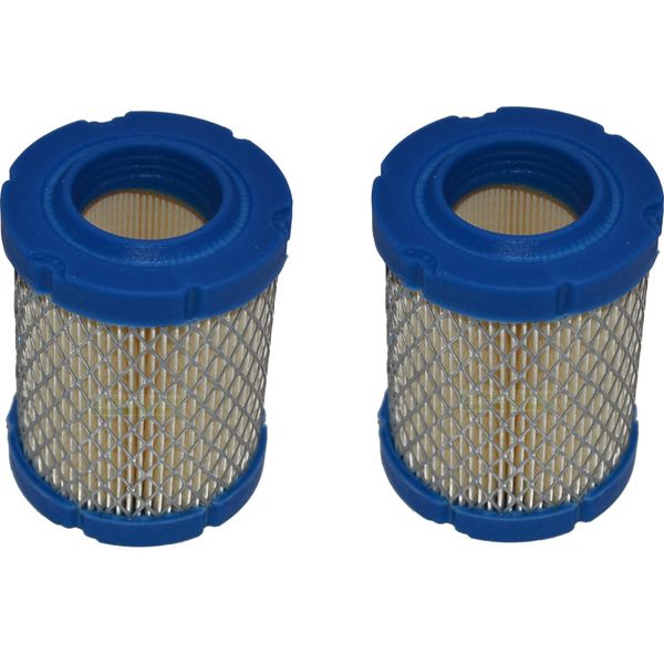 2X Filtro Aria Per Motore Briggs & Stratton / B&S 796032 591583 210000Er 10-14PS-image