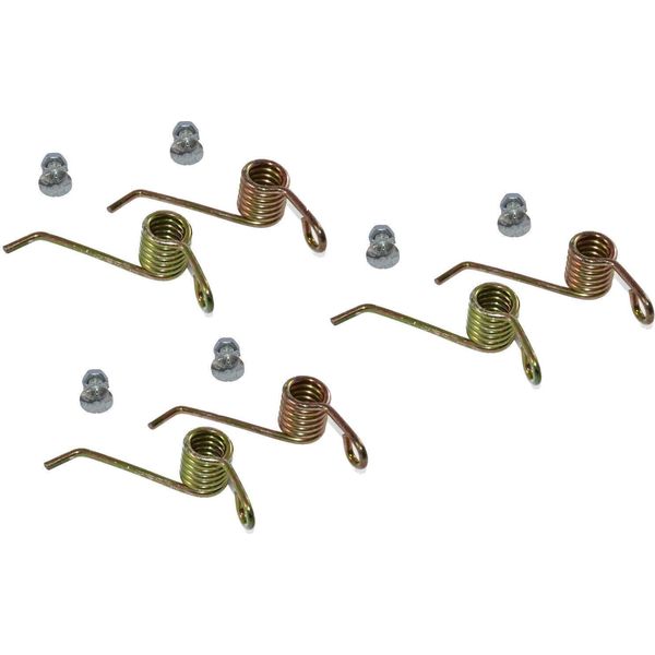 3 X Coppie Di Molle Di Ricambio (6 X Molle Indurite) Per Lame Di Scarificazione, Rimuovi Muschio-image