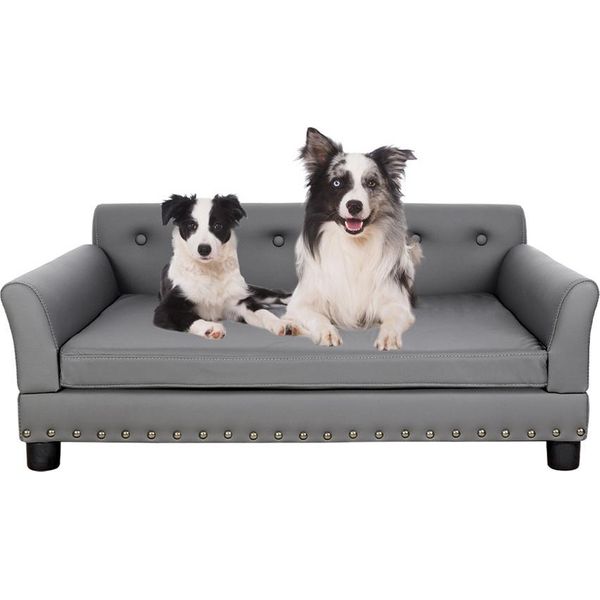 Wisfor Divano Per Animali Domestici Con Schienale, Divano Per Cani, Tappetino Per Cani, Letto Per Cani, L: 96 X 72 X 40 Cm-image
