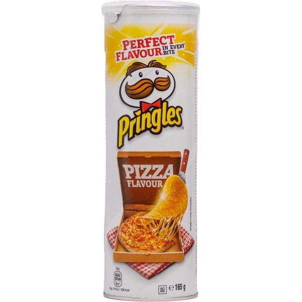 Pringles Pizza Chips Impilabili Al Gusto Di Pomodoro E Origano 165G-image