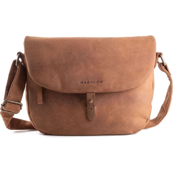 Harold's Pelle Borsa A Tracolla Antic Slingbag Nature Marrone-image
