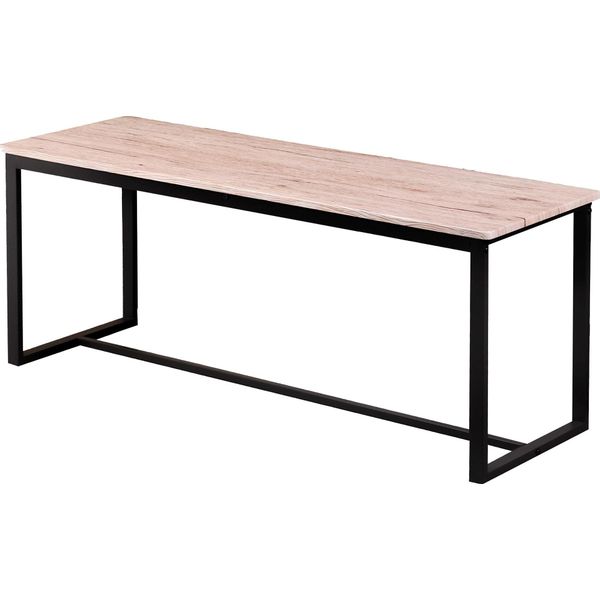 3.00 Panca In Legno / Metallo - Circa 120 X 35 X 45 Cm - Panca Caricabile Fino A 120 Kg-image