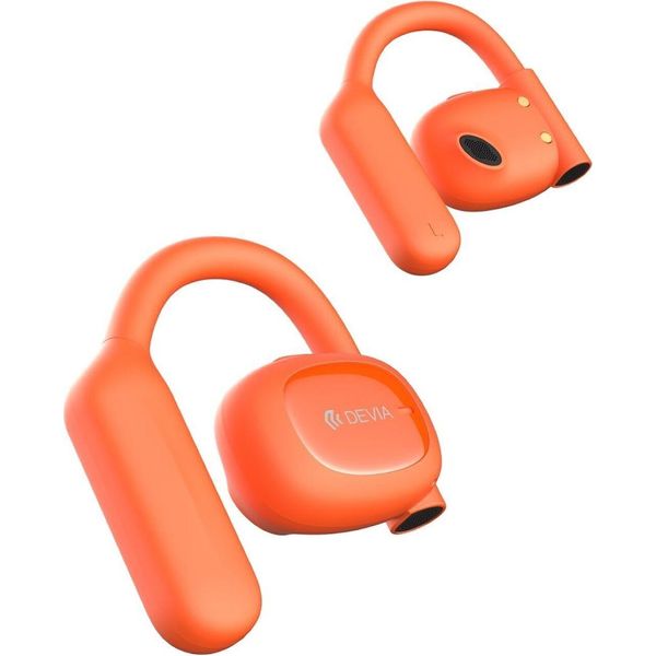 Devia Wireless Headphones Cuffie Over-Ear Con Tecnologia Bluetooth 5.3 Wireless Stereo 800 Mah Arancione-image
