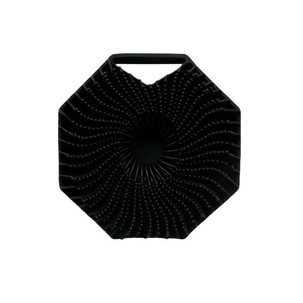 Inf Spazzola Da Bagno In Silicone Nero-image