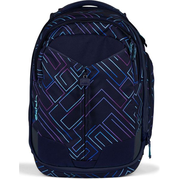 Satch Zaino Della Scuola Con Scomparto Per Laptop Match Purple Laser Blu Scuro-image
