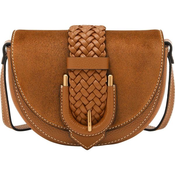 Fossil Borsa A Tracolla Harwell Flap Crossbody Bag Brown Marrone-image
